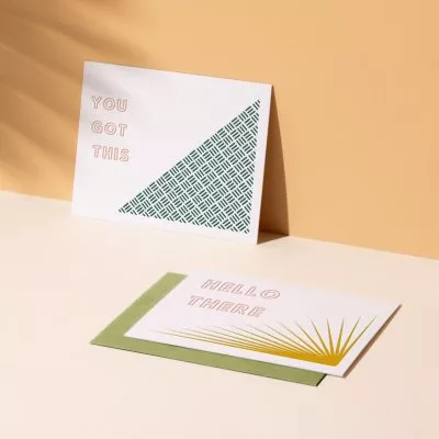 4.25"x5.5" Flat Letterpress Card