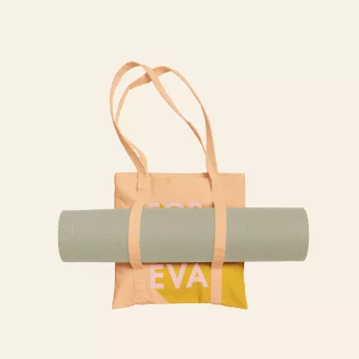 Main Squeeze Canvas/Denim Yoga Tote