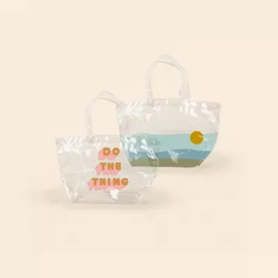 Dumpling Tote - Clear Vinyl