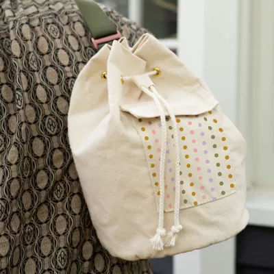 Bucket Sling Bag - Natural Canvas