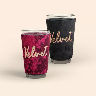 Pint Glass Sleeve - Velvet Neoprene