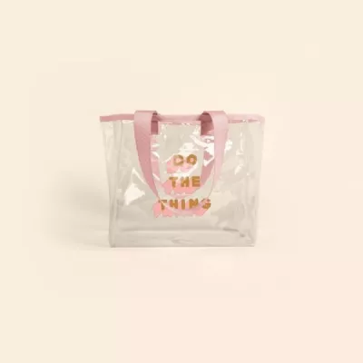 Small Clear Vinyl All Day Tote