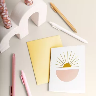 4.25"x5.5" Folded Letterpress Card