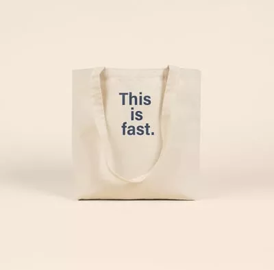 This Is Fast Daily Grind - Natural Canvas