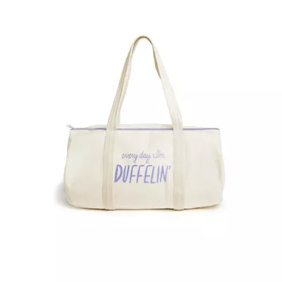 Small Natural Canvas Darling Duffel