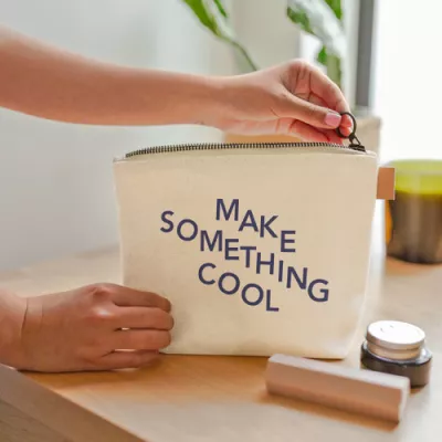 Heavyweight Canvas With Leather Tweedle Dee Pouch