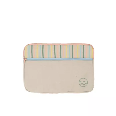 15" Zippered Pocket Laptop Sleeve (Natural Canvas)