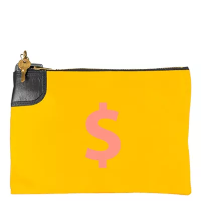 10.5"x7" Laminated Nylon Bank Bag w/Standard Swing Lock
