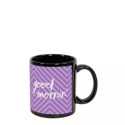11 Oz. Black Ceramic Sublimation Mug