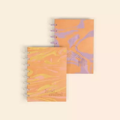 Disc-Bound Journal - Marbled + Debossed - Small