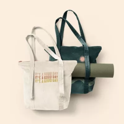 Twinkles Yoga Corduroy Tote