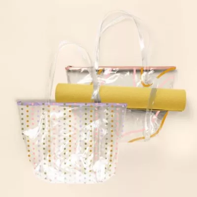 Weekender Yoga Tote - Clear Vinyl