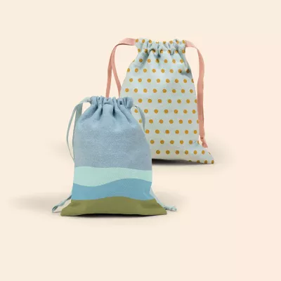 Denim Goodie Three Shoes Gift Bag