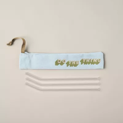 Denim Pouch For Reusable Straws