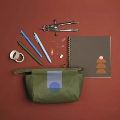 Jetsetter Small Colored Canvas w/Leather Tab
