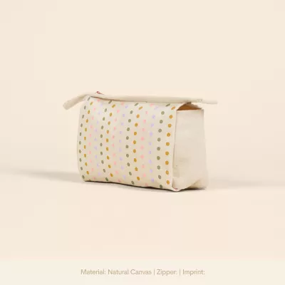 Natural Canvas Medium Jetsetter Pouch