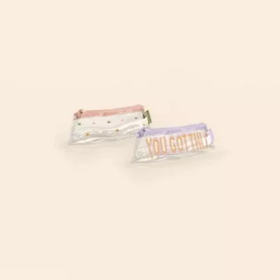 Clear Vinyl Fiddlesticks Small Pouch