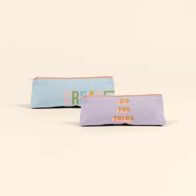 Denim Fiddlesticks Small Pouch
