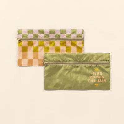 Zip Front Pouches Tuck & Toss - Ripstop - Large