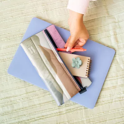 Large Zip Front Pouch (Puff Puff)