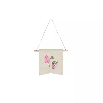 Continued Wallflower Small Pennant (Natural Canvas)
