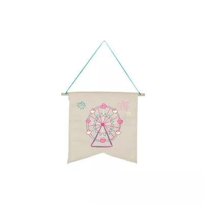 Continued Wallflower Medium Pennant (Natural Canvas)