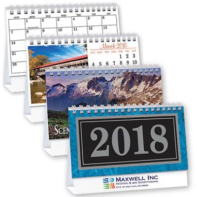 Marble Deluxe Desk Calendar