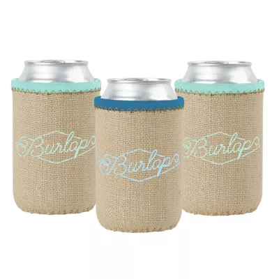 Liam Burlap Neoprene Can Insulator