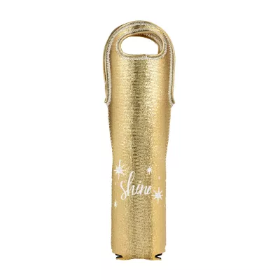 Metallic-Neoprene Single Wine Tote