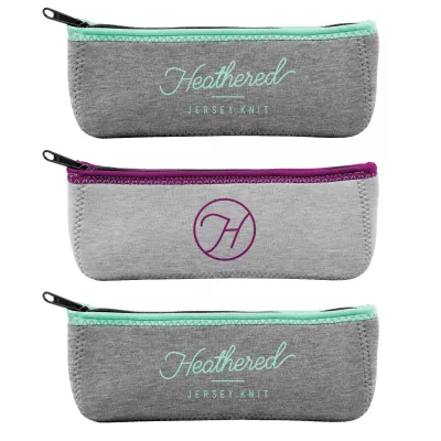 Heathered Jersey Knit Canoe Pouch