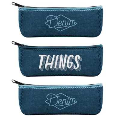 Denim Canoe Pouch