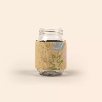 Jar Sleeve - Burlap