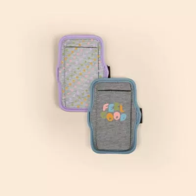 Heathered Jersey Knit Neoprene Jogstrap Plus Smartphone Armband