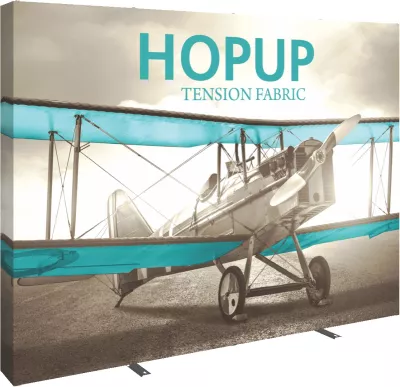 Hopup™ 10' Straight Display & Tension Fabric Graphic