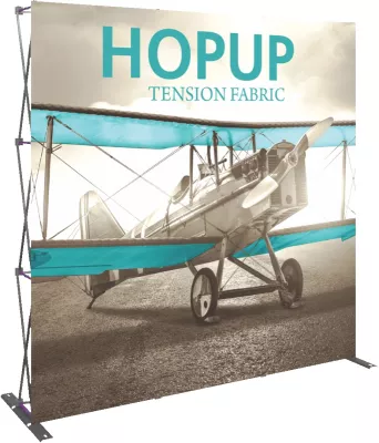 Hopup™ 8' Full Height Straight Display & Front Graphic