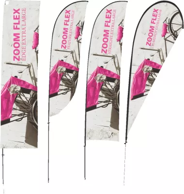 Zoom™ Flex Extra Large Outdoor Flag Single Sided