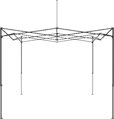 10' Zoom™ Outdoor Economy Steel Tent w/Custom Printed Canopy