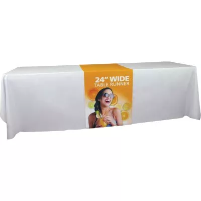 24" Wide 3-Sided Economy Coverage Table Runner