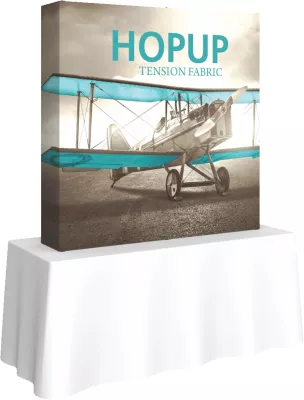 Hopup™ 5' Straight Tabletop Display & Tension Fabric Graphic