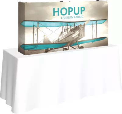 Hopup™ 5' Straight Tabletop Display & Full Fitted Graphic