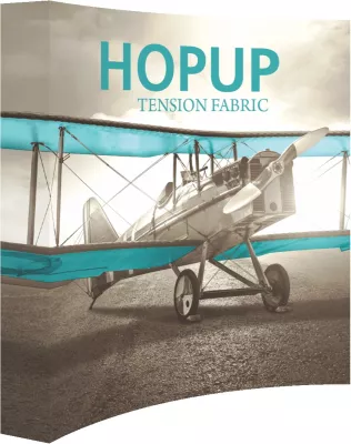 Hopup™ 8' Curved Display & Full Fabric Graphic