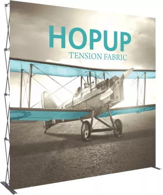 Hopup™ 10' Full Height Straight Display & Front Graphic