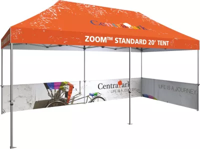 20' Zoom™ Tent Single-Sided Half Wall Graphic Kit