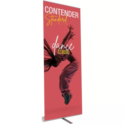 Contender Standard Silver Retractable Banner Stand