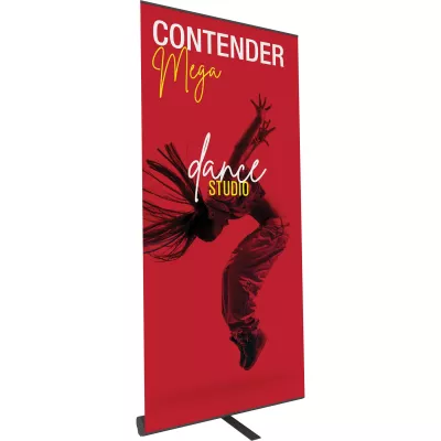 Contender Mega Black Retractable Banner Stand