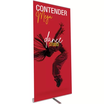 Contender Mega Silver Retractable Banner Stand