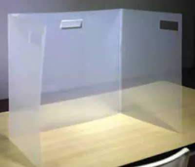 Semi-Transparent Personal Sneeze Guard