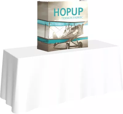Hopup 2.5' Straight Tabletop Frame & Fitted Graphic