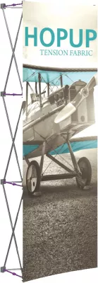 Hopup™ 2.5' Straight Full Height Display & Front Graphic