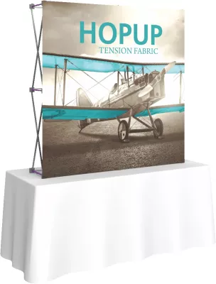 Hopup™ 5.5' Straight Tabletop Display & Front Graphic